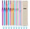 24 Pieces Crochet Hooks,High Quality Coloured Aluminium Crochet Needles for Crocheting Yarn, Ergonomic Handle Crochet Hook Set,Crochet Needle Set Suitable for Beginners Adults